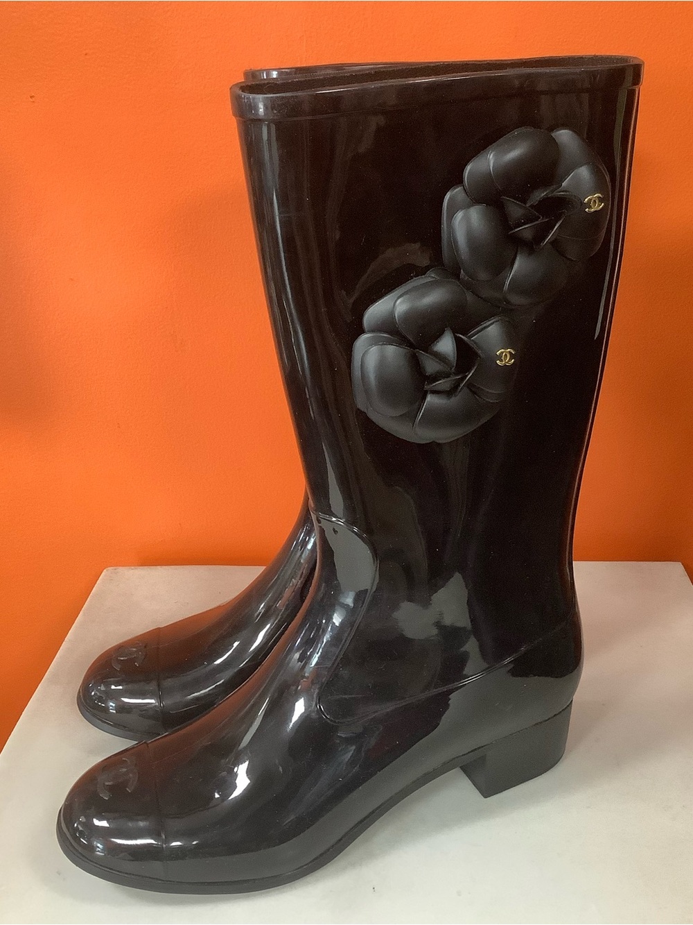 Chanel Rain Boots